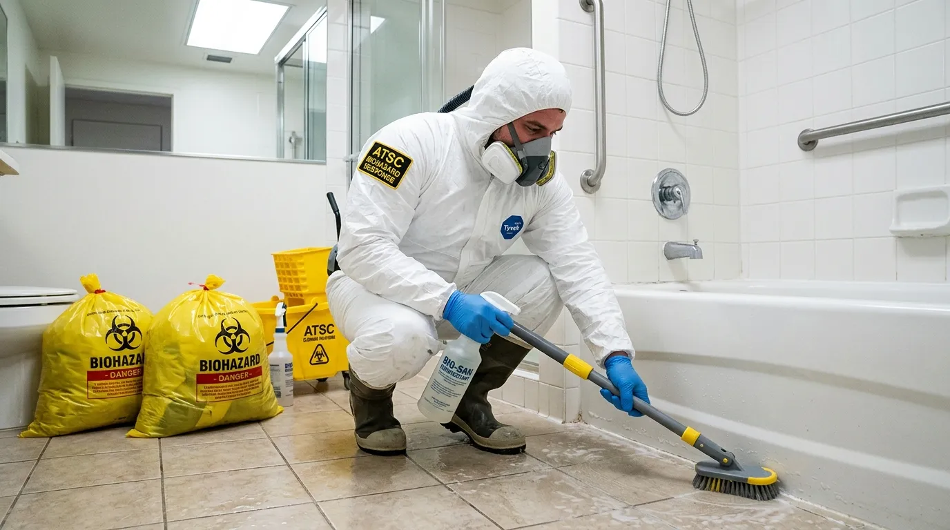 Decontamination equipment deployed for Blood Cleanup in Rotonda West